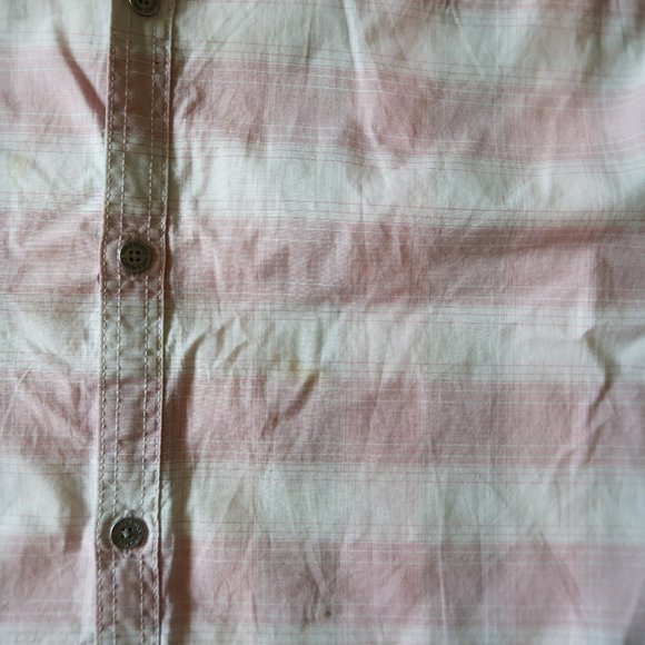 Calvin Klein Dress Shirt Checkered Pink and White - Picture 4 of 5